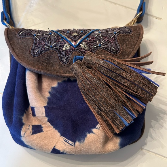 Meher Kakalia Accordion Tie Dye Mini Bag - Picture 8 of 9